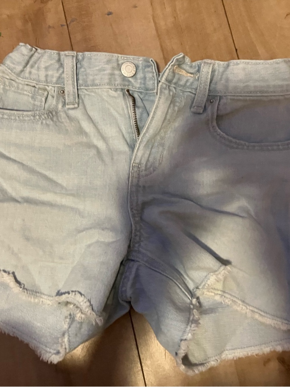 Old Navy Light Blue Distressed Denim Shorts